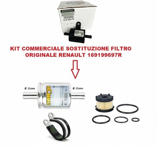 Filtro gpl 169199697r renault - filtro,