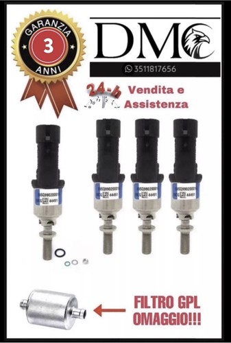 Kit iniettori gpl brc blu - kit, 4
